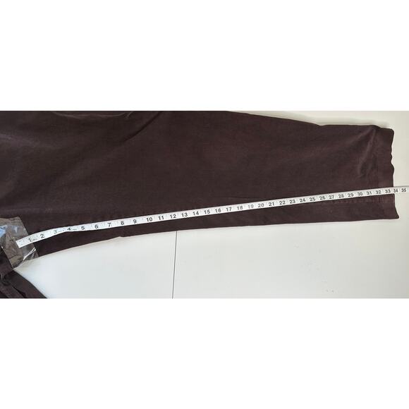 Lands' End Traditional Fit Chocolate Brown Corduroy Pants Straight Leg Winter 38 - Picture 6 of 9